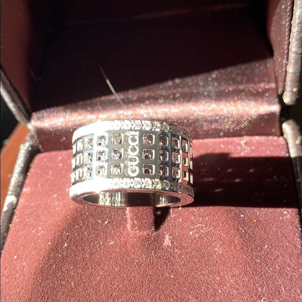 Men’s Gucci diamond spinning ring - Picture 1 of 8